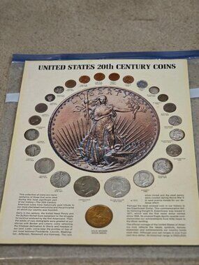 United States 20th Century Coins, Unframed Set